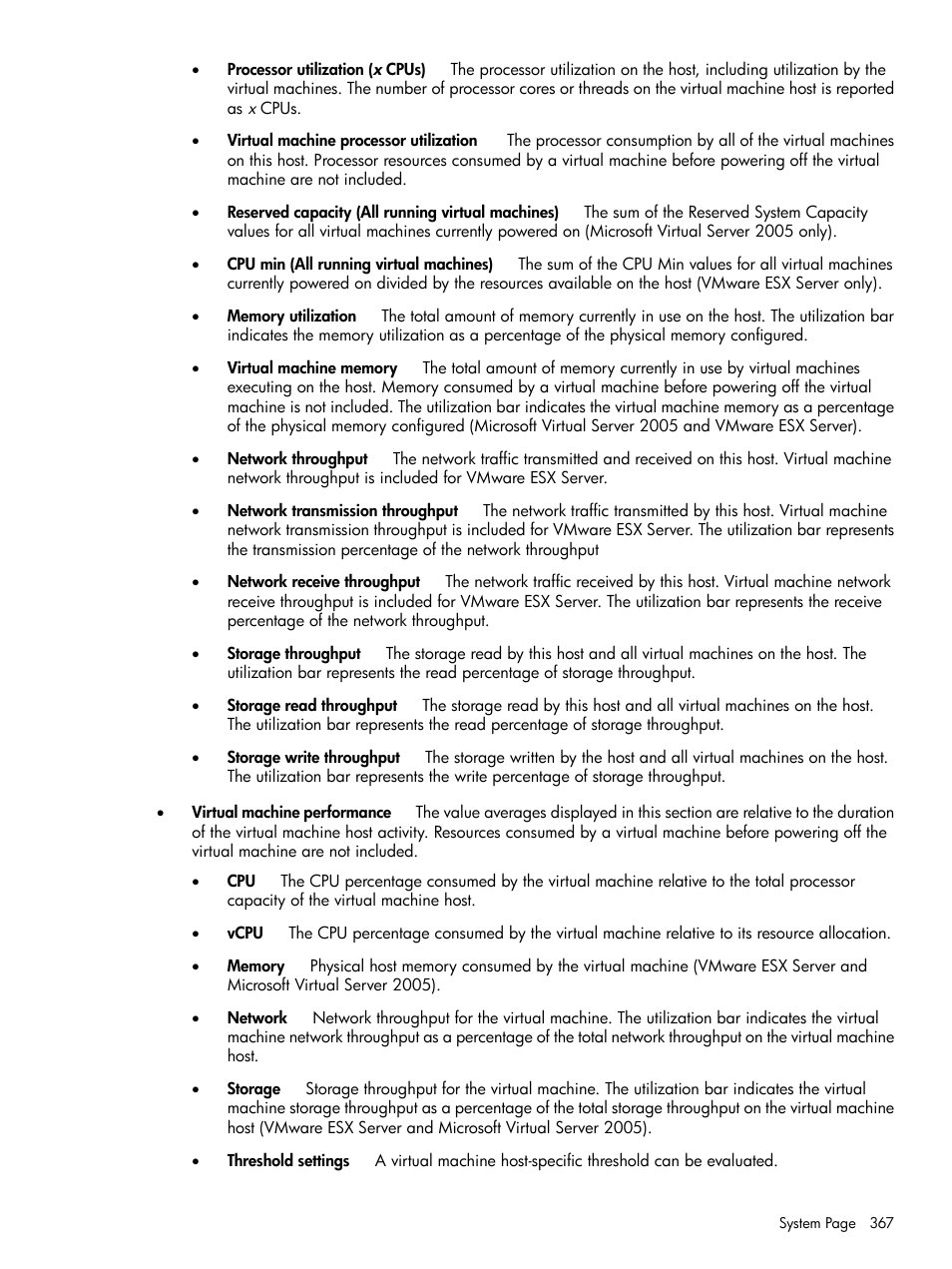 HP Systems Insight Manager User Manual | Page 367 / 679
