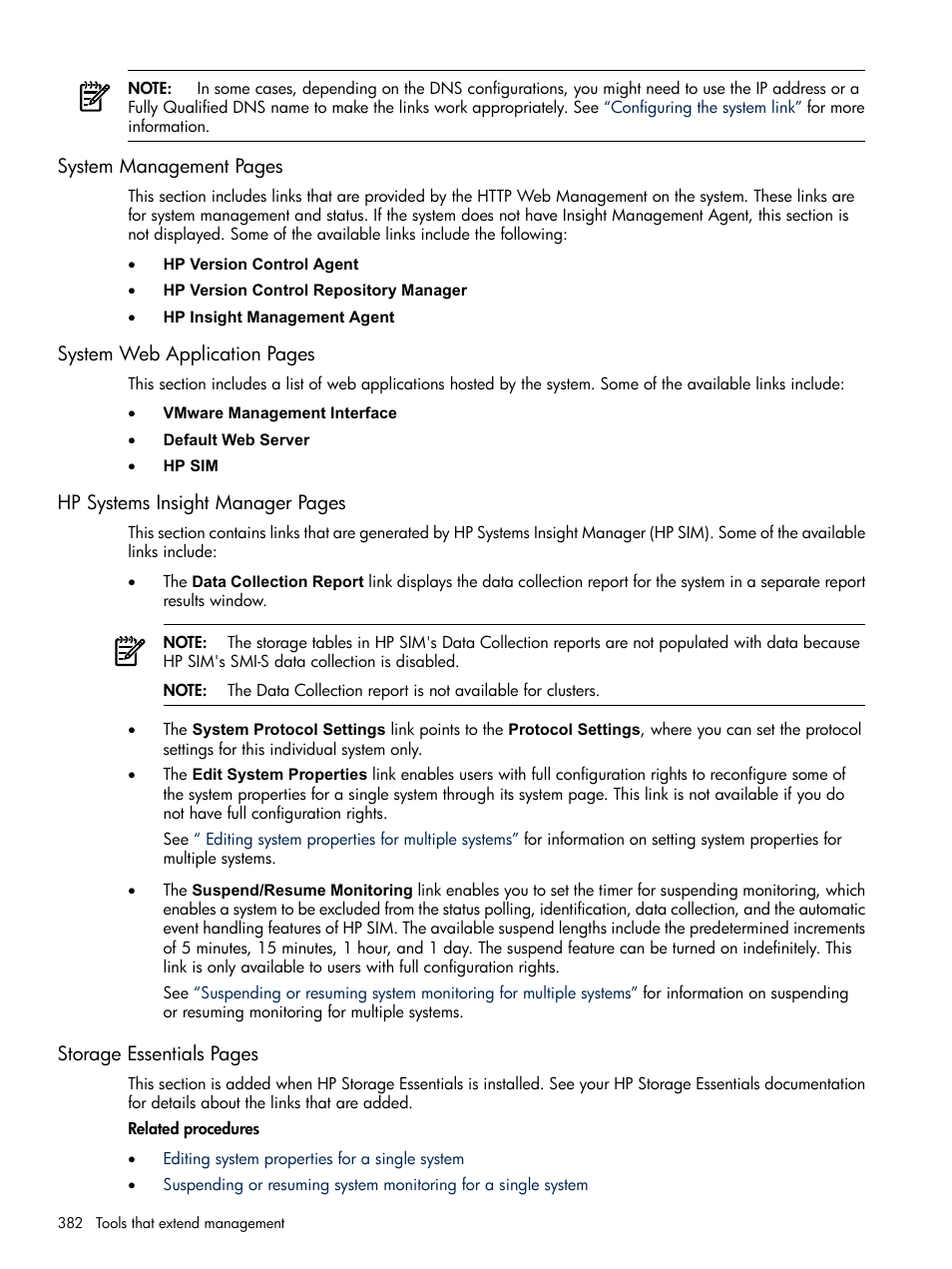 HP Systems Insight Manager User Manual | Page 382 / 679