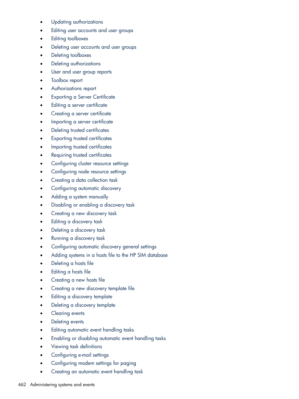 HP Systems Insight Manager User Manual | Page 462 / 679