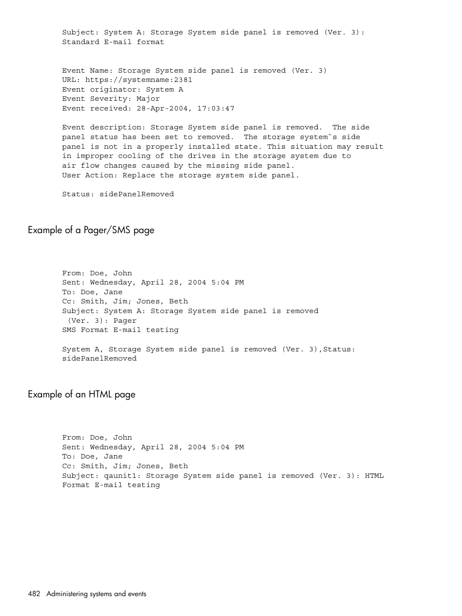 HP Systems Insight Manager User Manual | Page 482 / 679