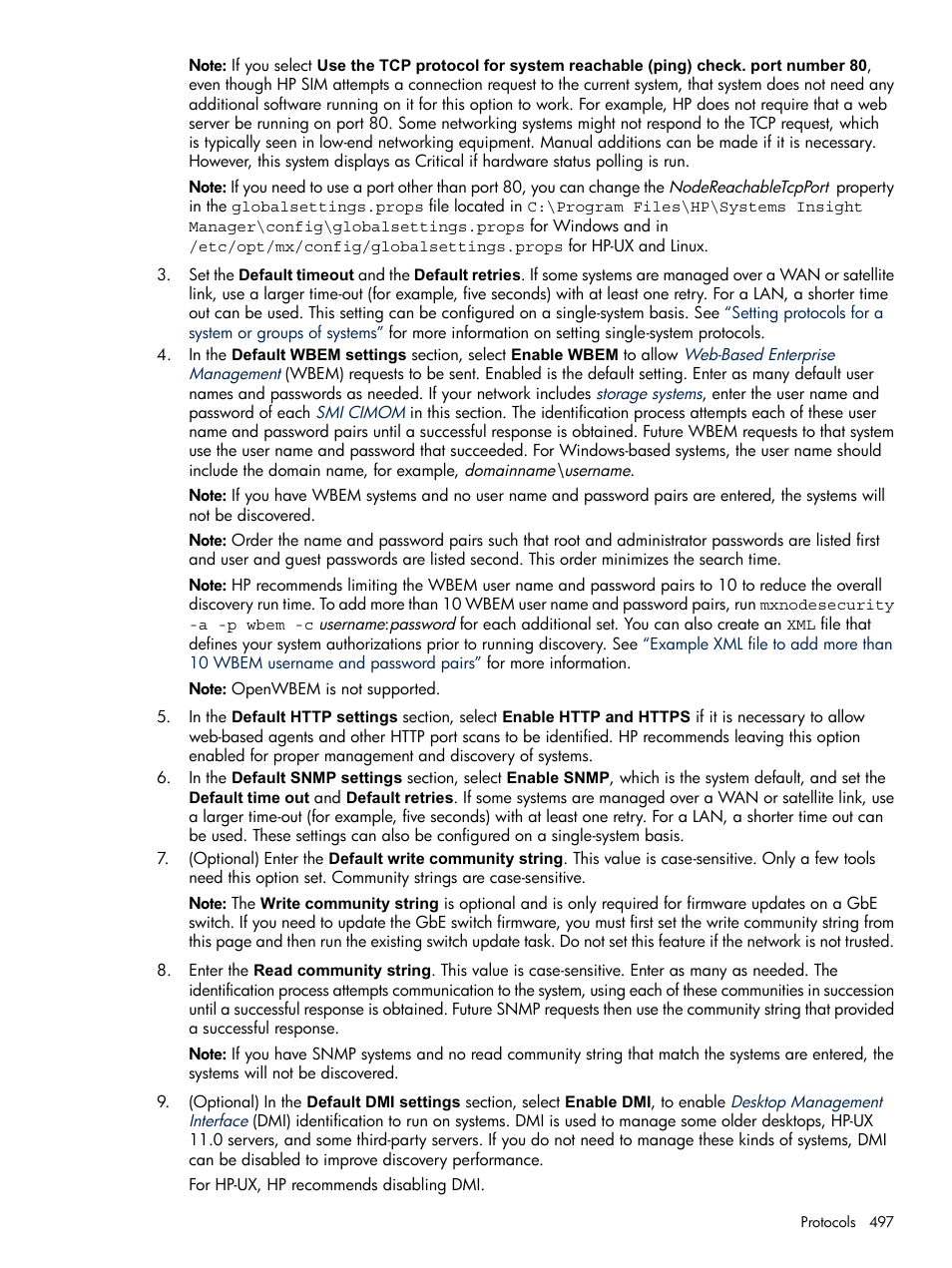 HP Systems Insight Manager User Manual | Page 497 / 679