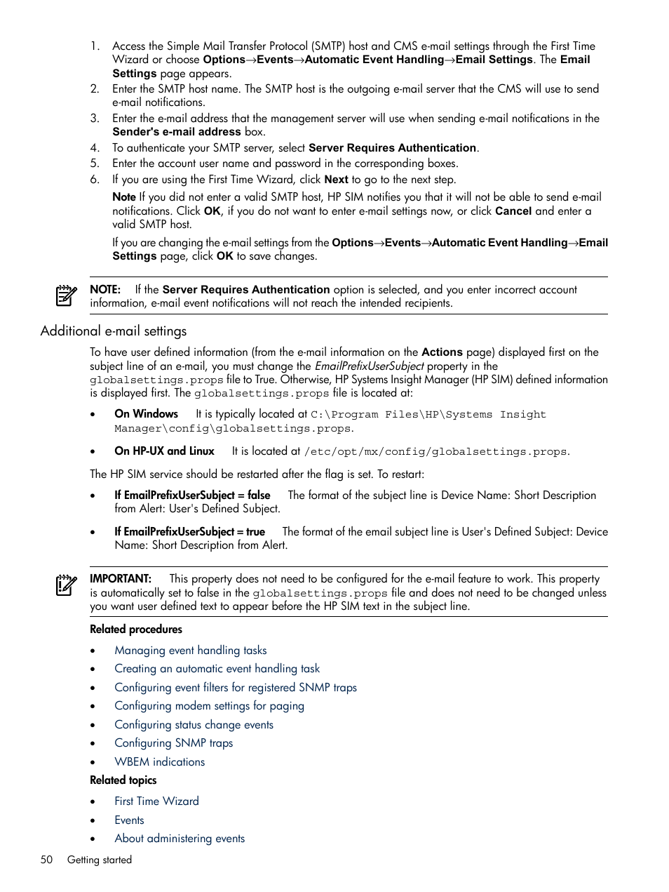 HP Systems Insight Manager User Manual | Page 50 / 679