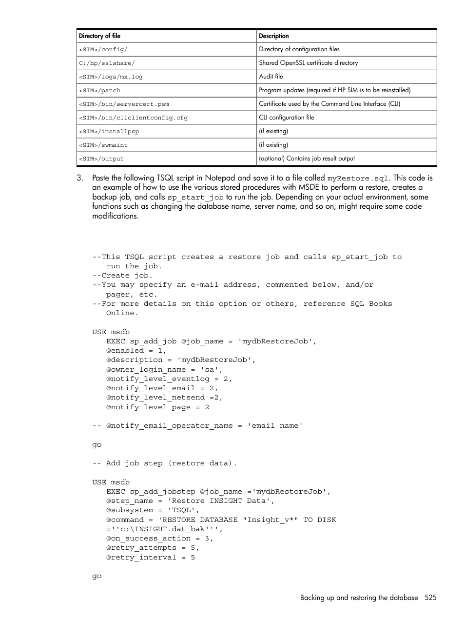 HP Systems Insight Manager User Manual | Page 525 / 679