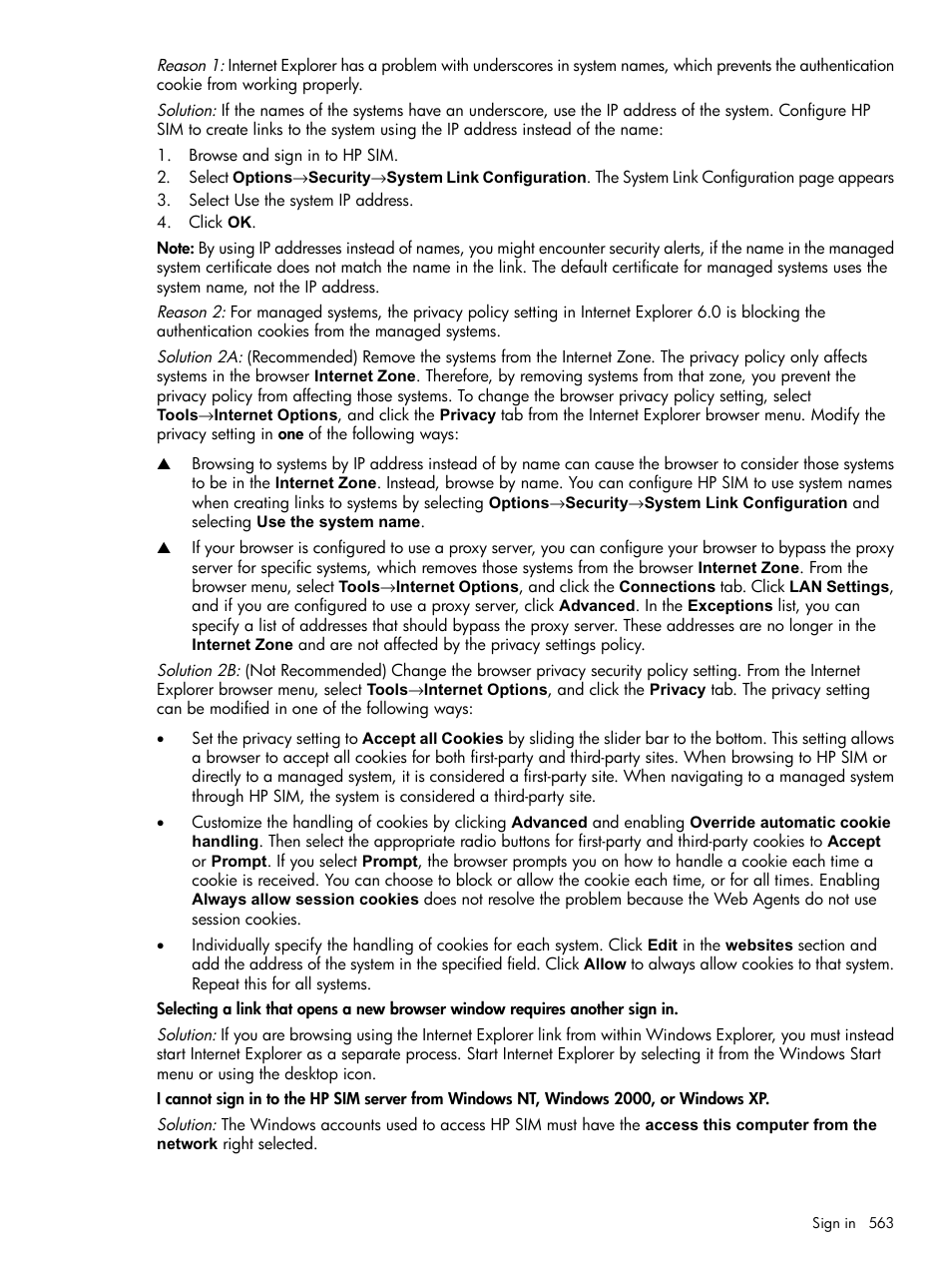 HP Systems Insight Manager User Manual | Page 563 / 679