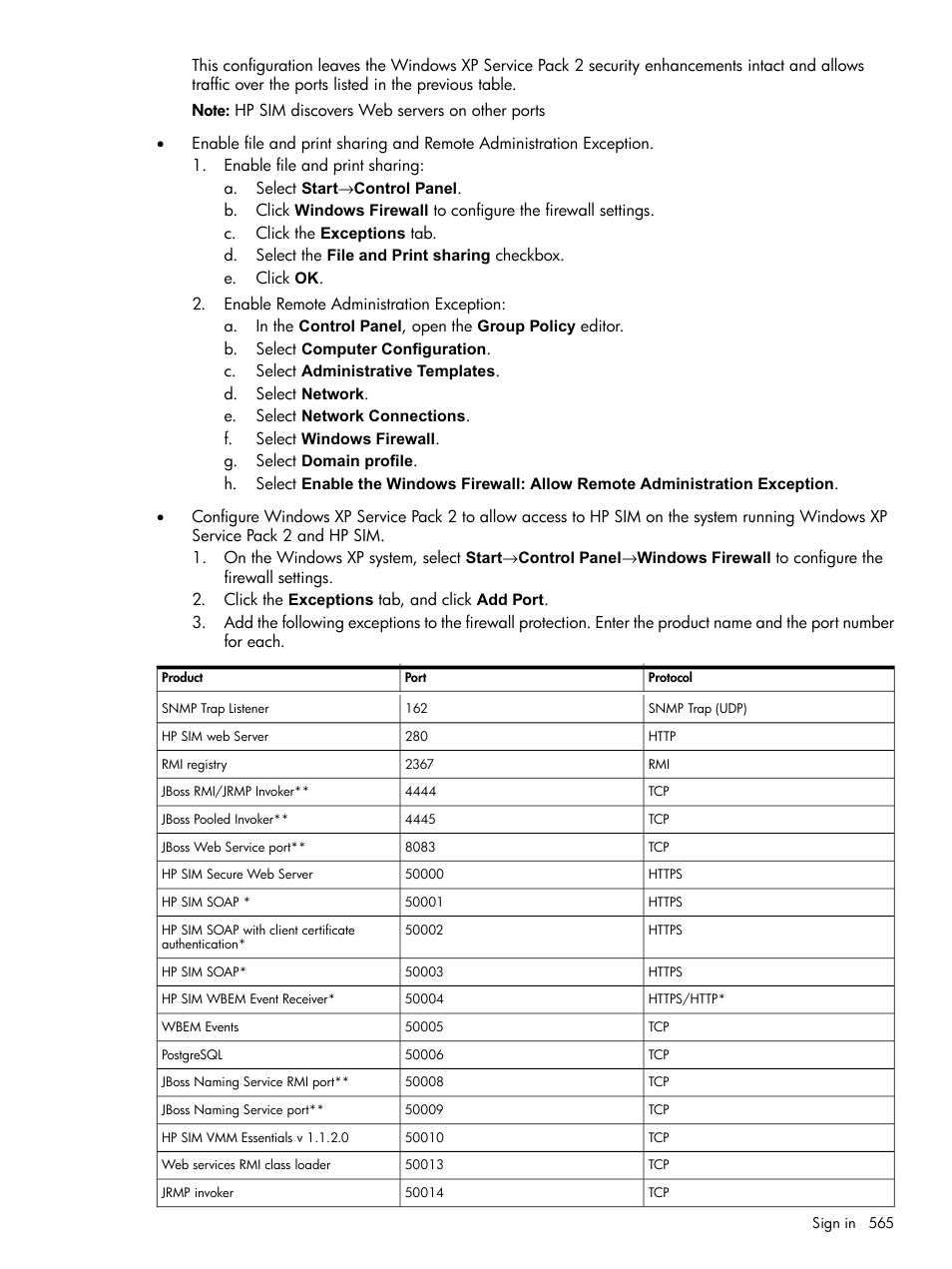 HP Systems Insight Manager User Manual | Page 565 / 679