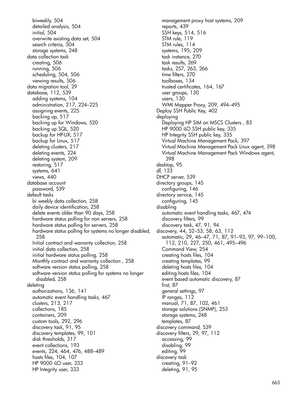 HP Systems Insight Manager User Manual | Page 663 / 679