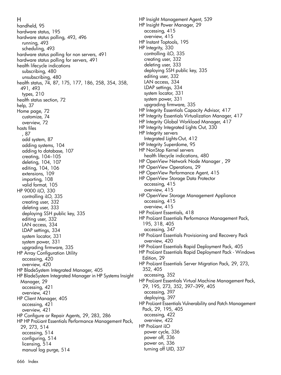 HP Systems Insight Manager User Manual | Page 666 / 679