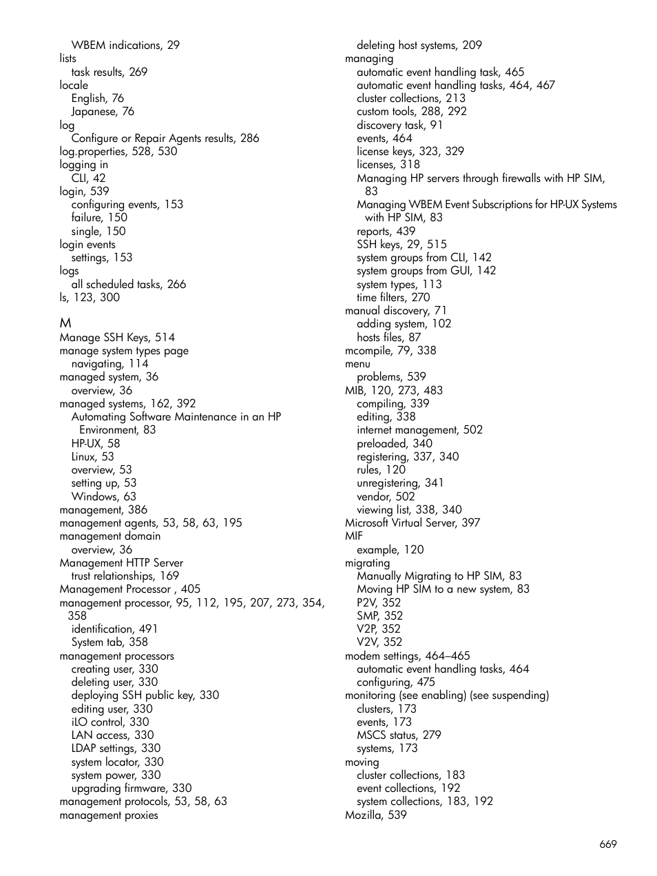 HP Systems Insight Manager User Manual | Page 669 / 679