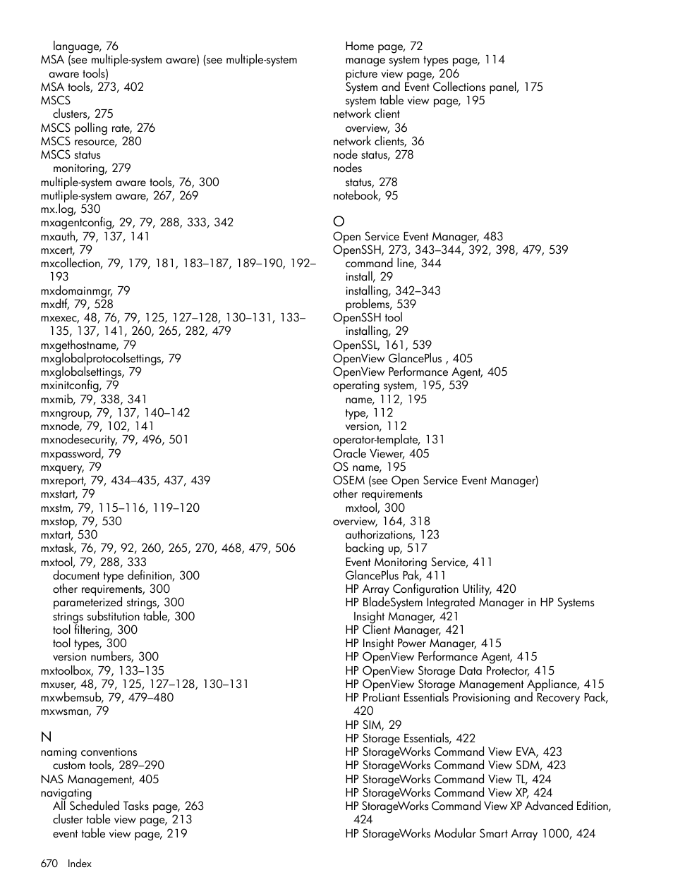 HP Systems Insight Manager User Manual | Page 670 / 679
