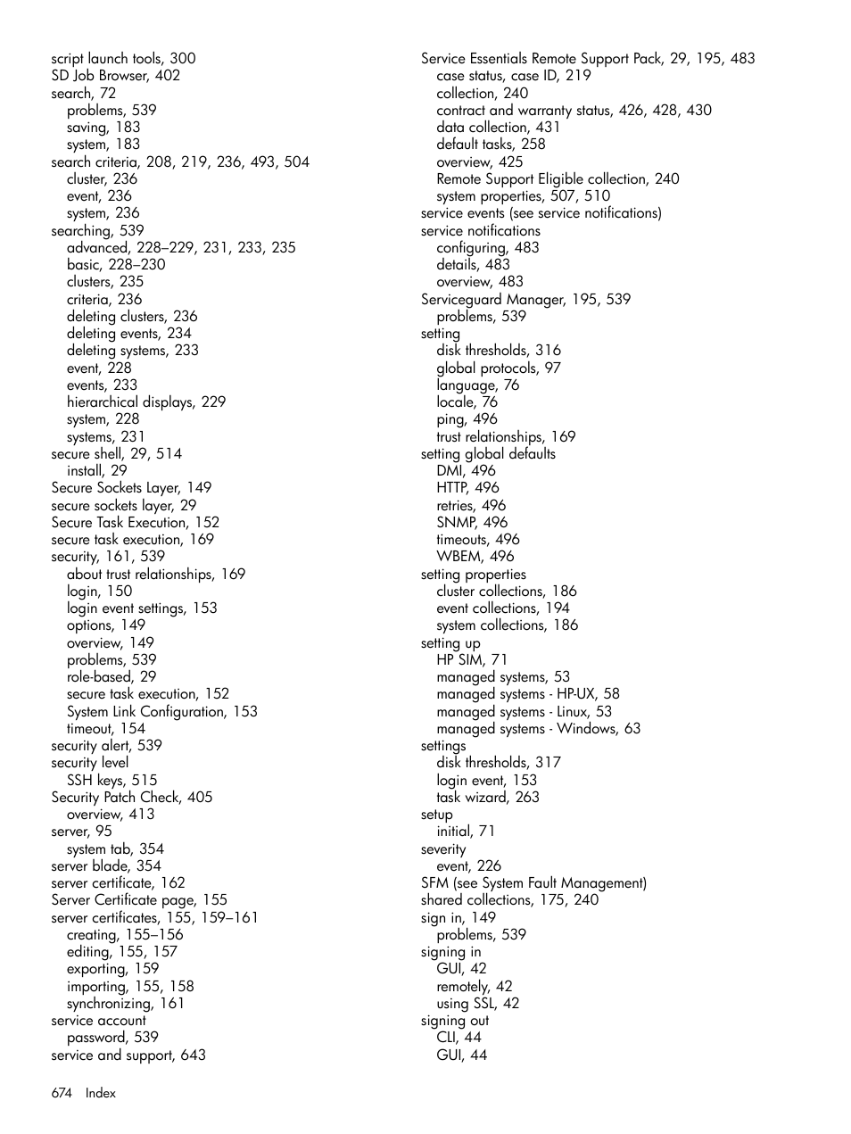 HP Systems Insight Manager User Manual | Page 674 / 679