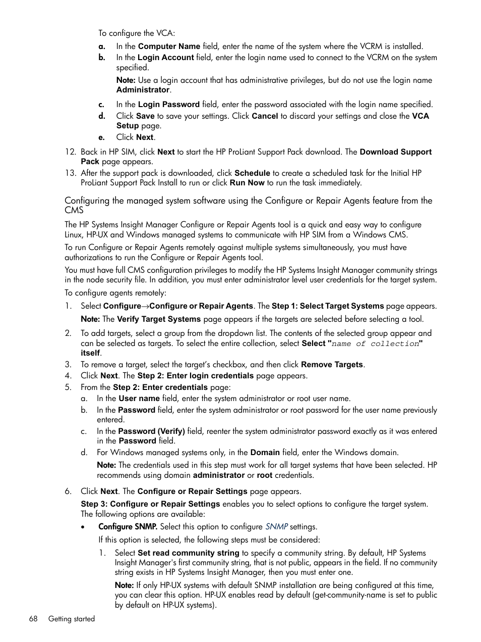 HP Systems Insight Manager User Manual | Page 68 / 679