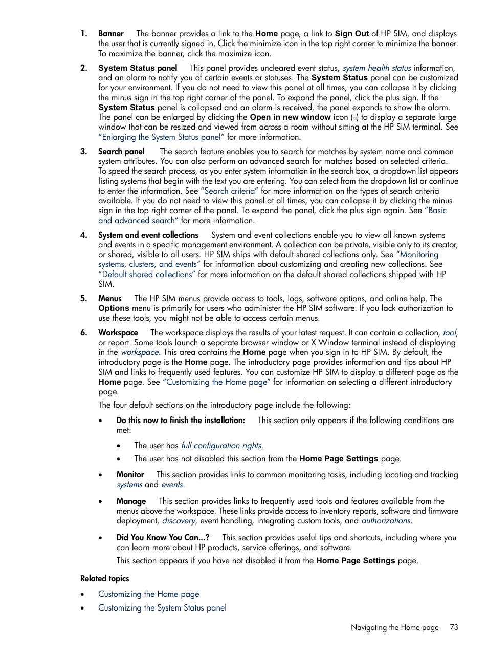 HP Systems Insight Manager User Manual | Page 73 / 679