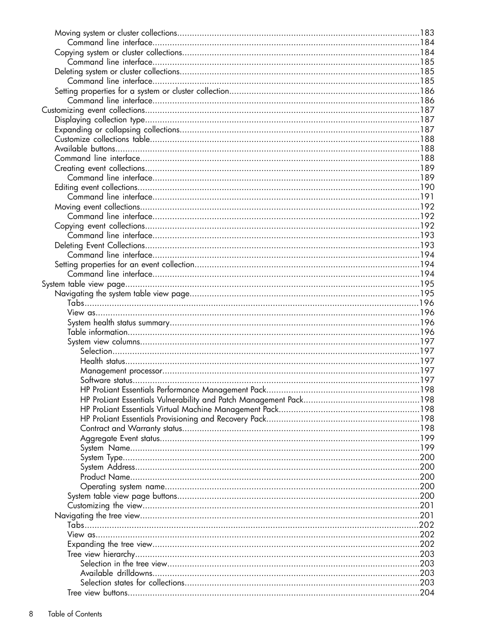 HP Systems Insight Manager User Manual | Page 8 / 679