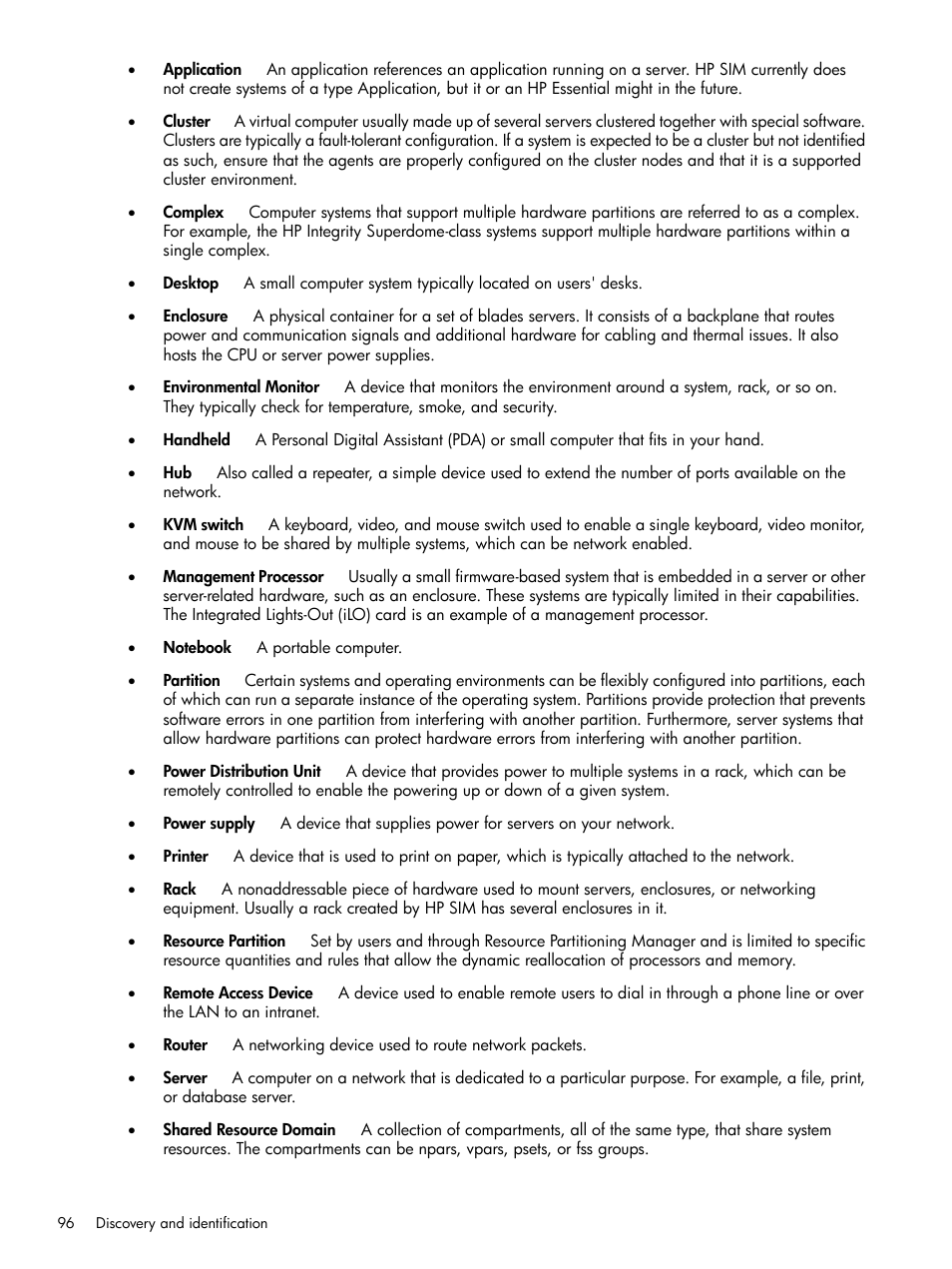 HP Systems Insight Manager User Manual | Page 96 / 679