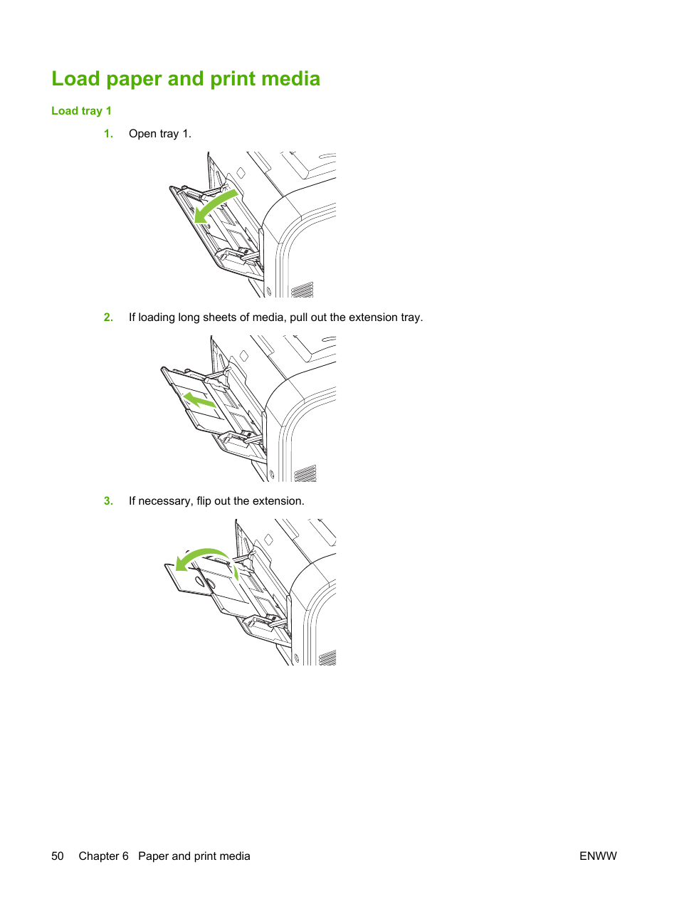 Load paper and print media | HP Color LaserJet CP2025 Printer series User Manual | Page 60 / 166