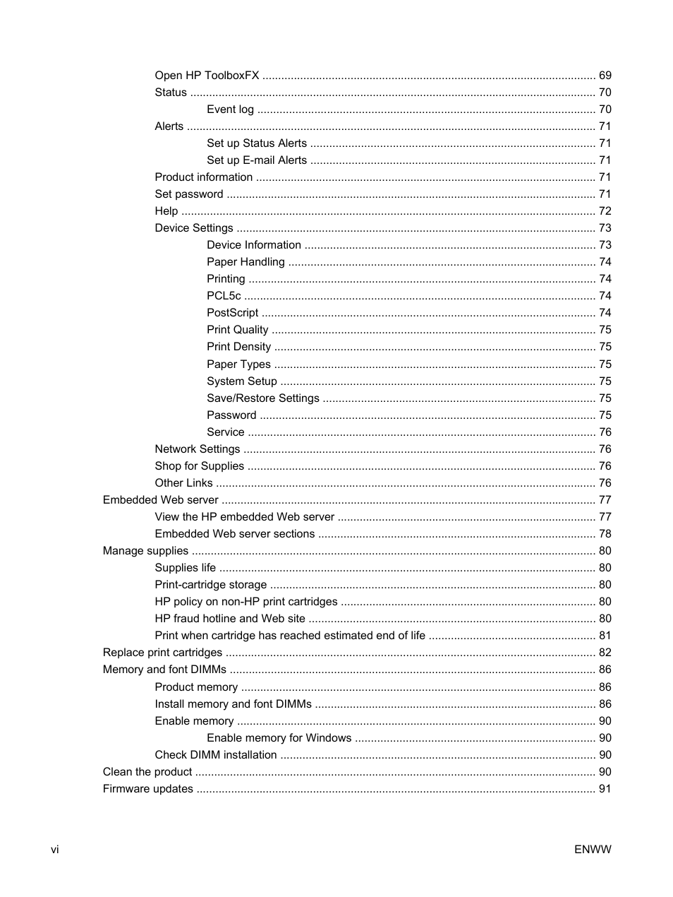 HP Color LaserJet CP2025 Printer series User Manual | Page 8 / 166