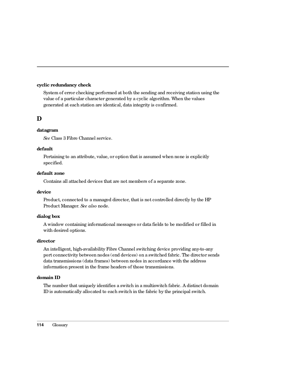 HP Surestore 64 Director Switch User Manual | Page 126 / 150