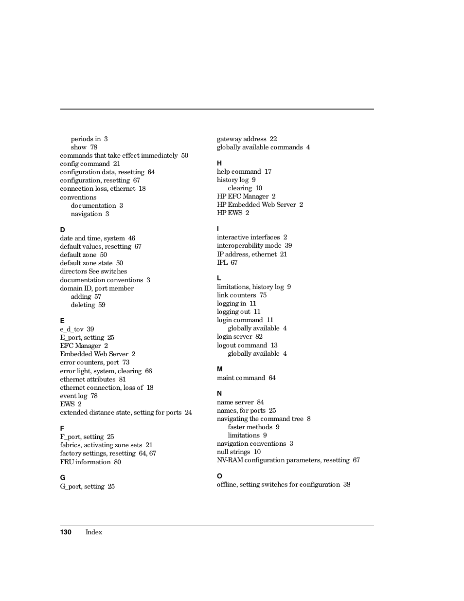 HP Surestore 64 Director Switch User Manual | Page 142 / 150