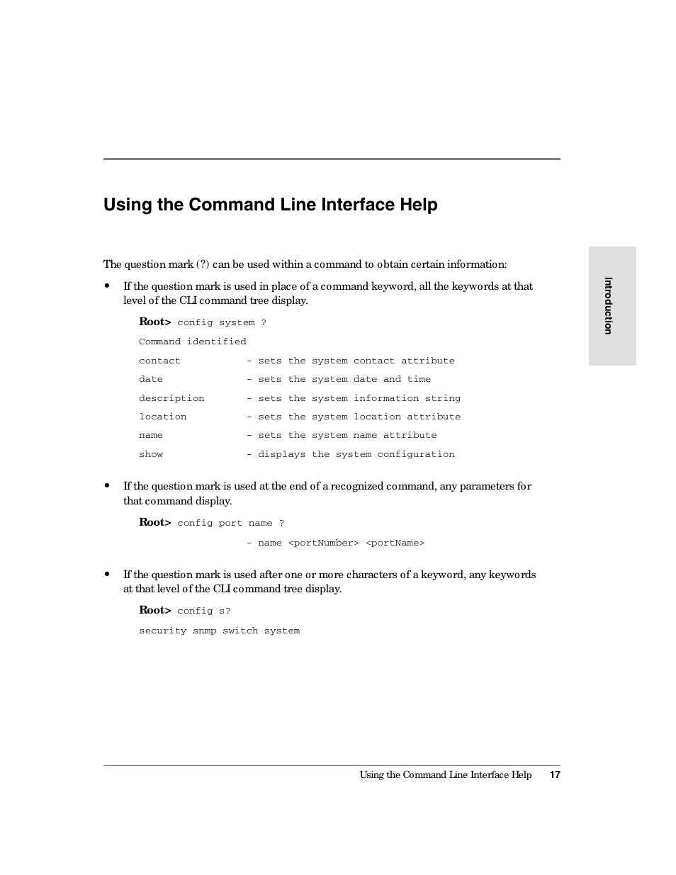 Using the command line interface help | HP Surestore 64 Director Switch User Manual | Page 29 / 150