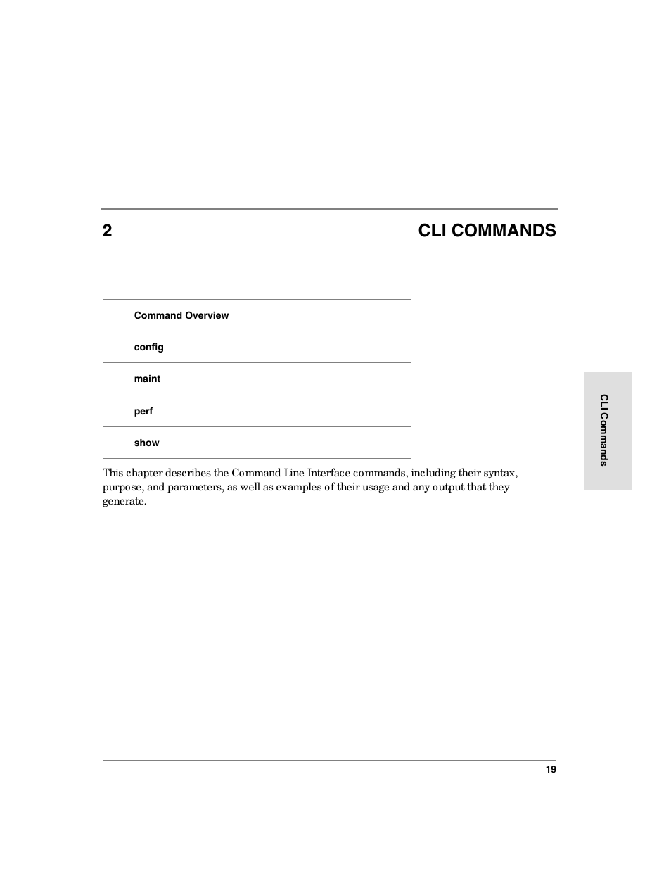 2 cli commands, 2cli commands | HP Surestore 64 Director Switch User Manual | Page 31 / 150