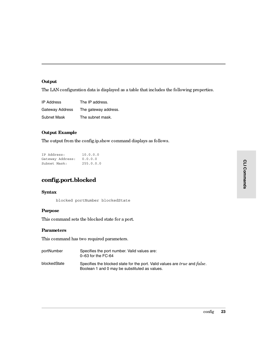 Config.port.blocked | HP Surestore 64 Director Switch User Manual | Page 35 / 150