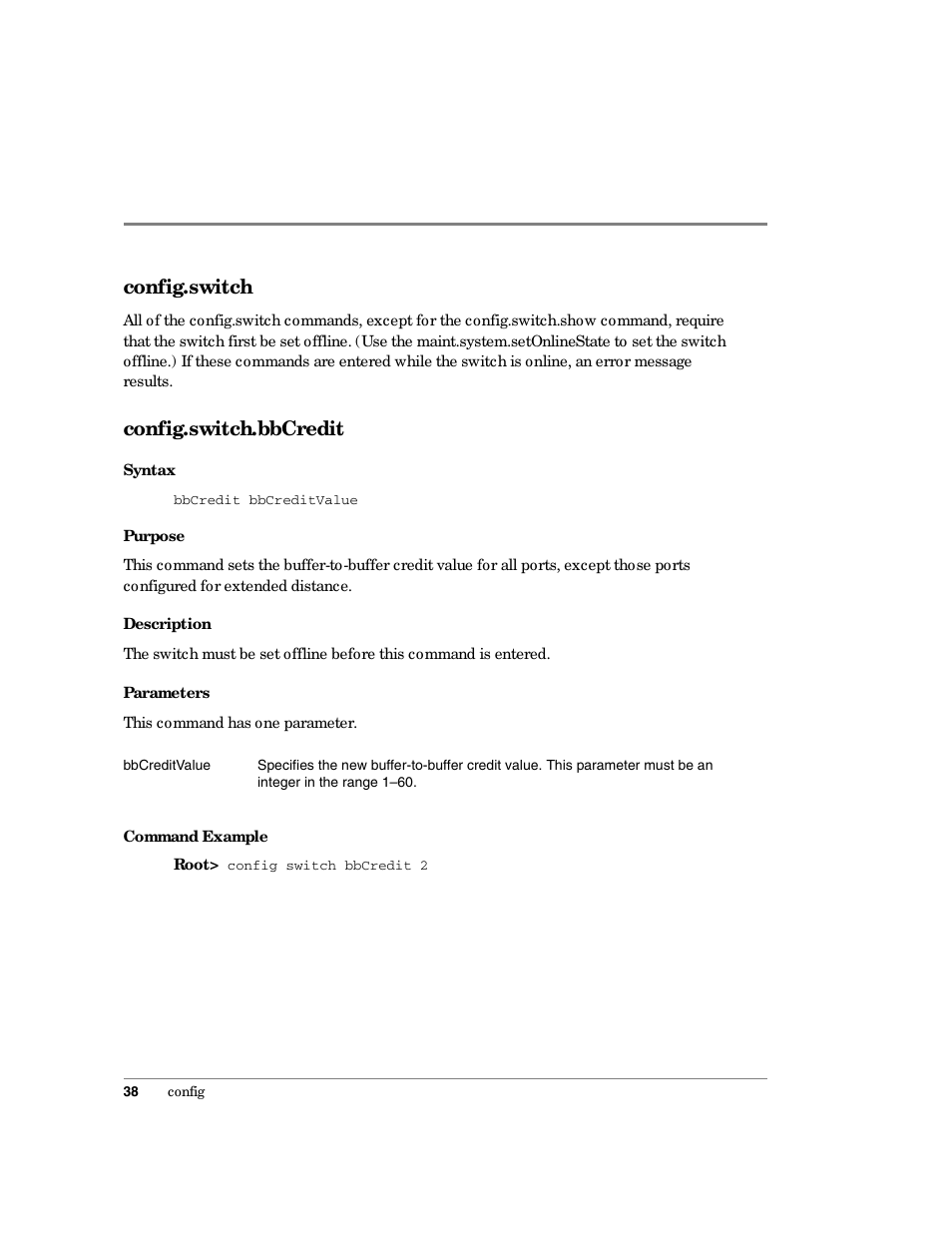 Config.switch, Config.switch.bbcredit | HP Surestore 64 Director Switch User Manual | Page 50 / 150