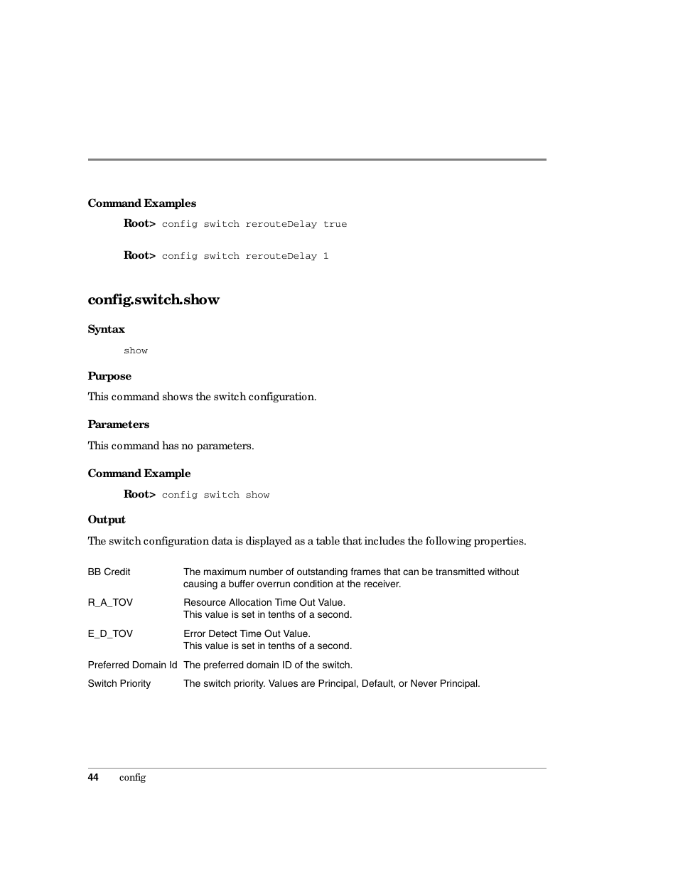 Config.switch.show | HP Surestore 64 Director Switch User Manual | Page 56 / 150