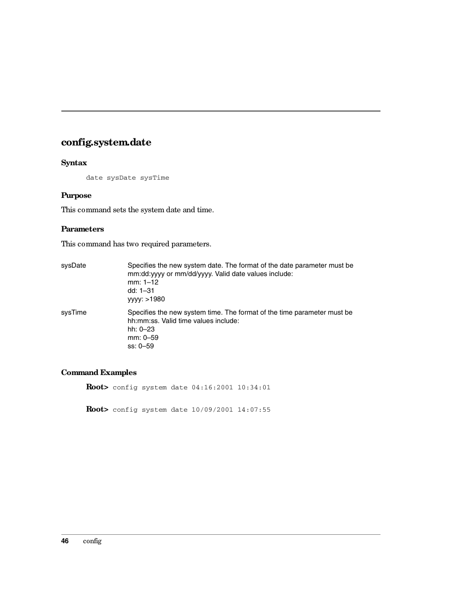 Config.system.date | HP Surestore 64 Director Switch User Manual | Page 58 / 150