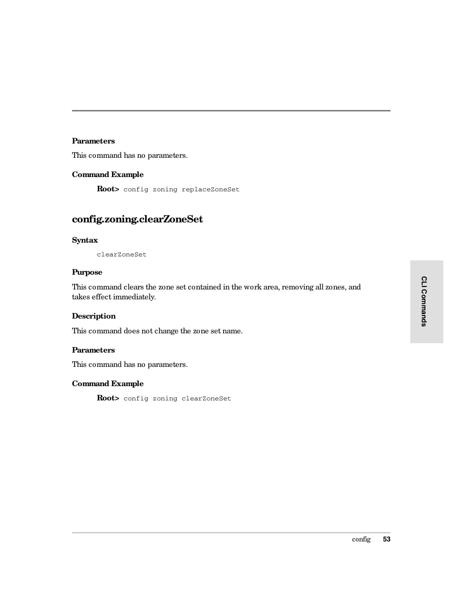 Config.zoning.clearzoneset | HP Surestore 64 Director Switch User Manual | Page 65 / 150