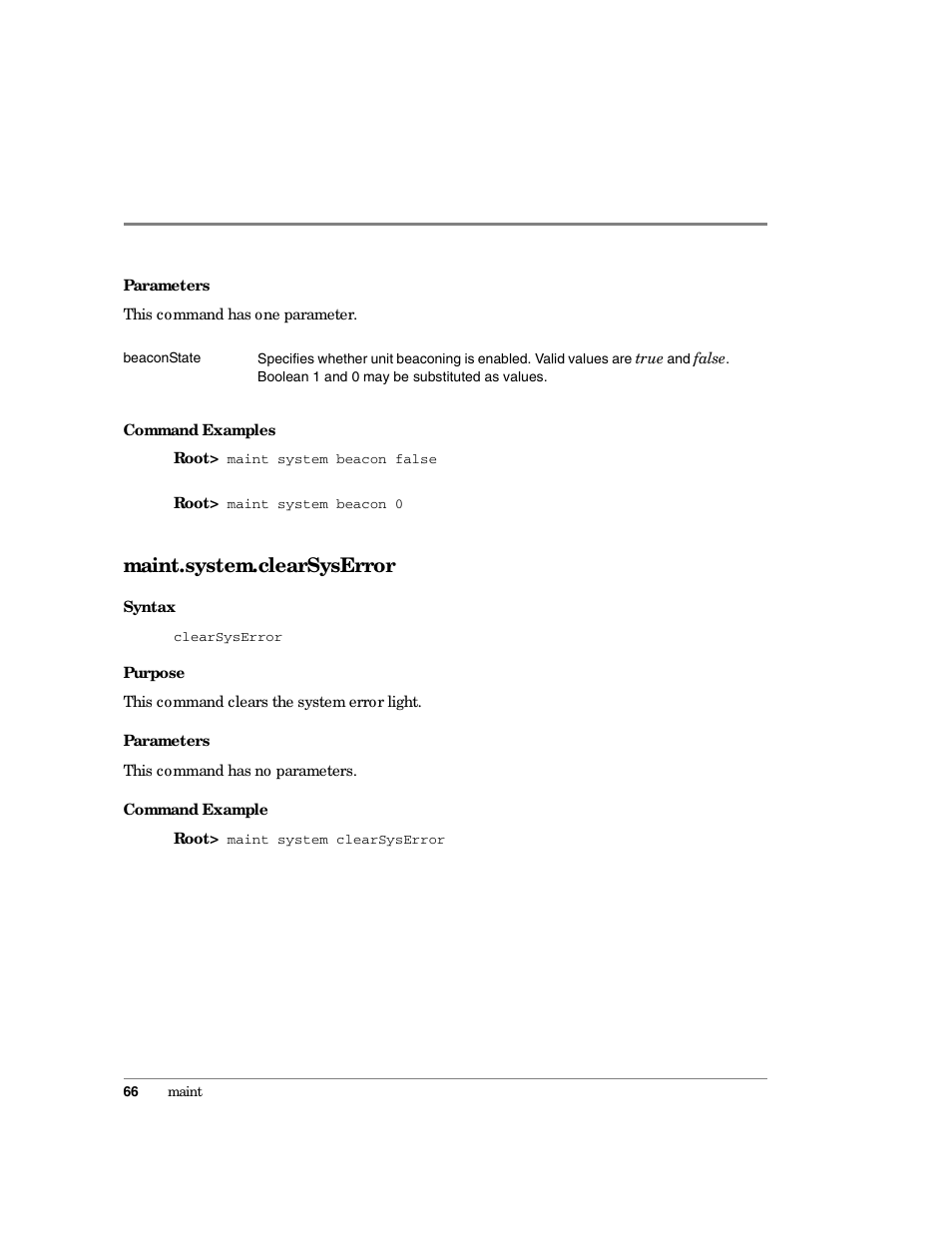 Maint.system.clearsyserror | HP Surestore 64 Director Switch User Manual | Page 78 / 150