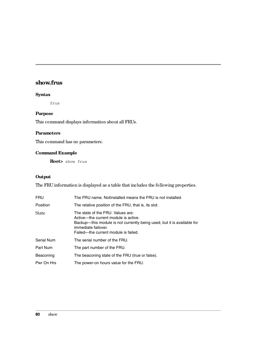 Show.frus | HP Surestore 64 Director Switch User Manual | Page 92 / 150