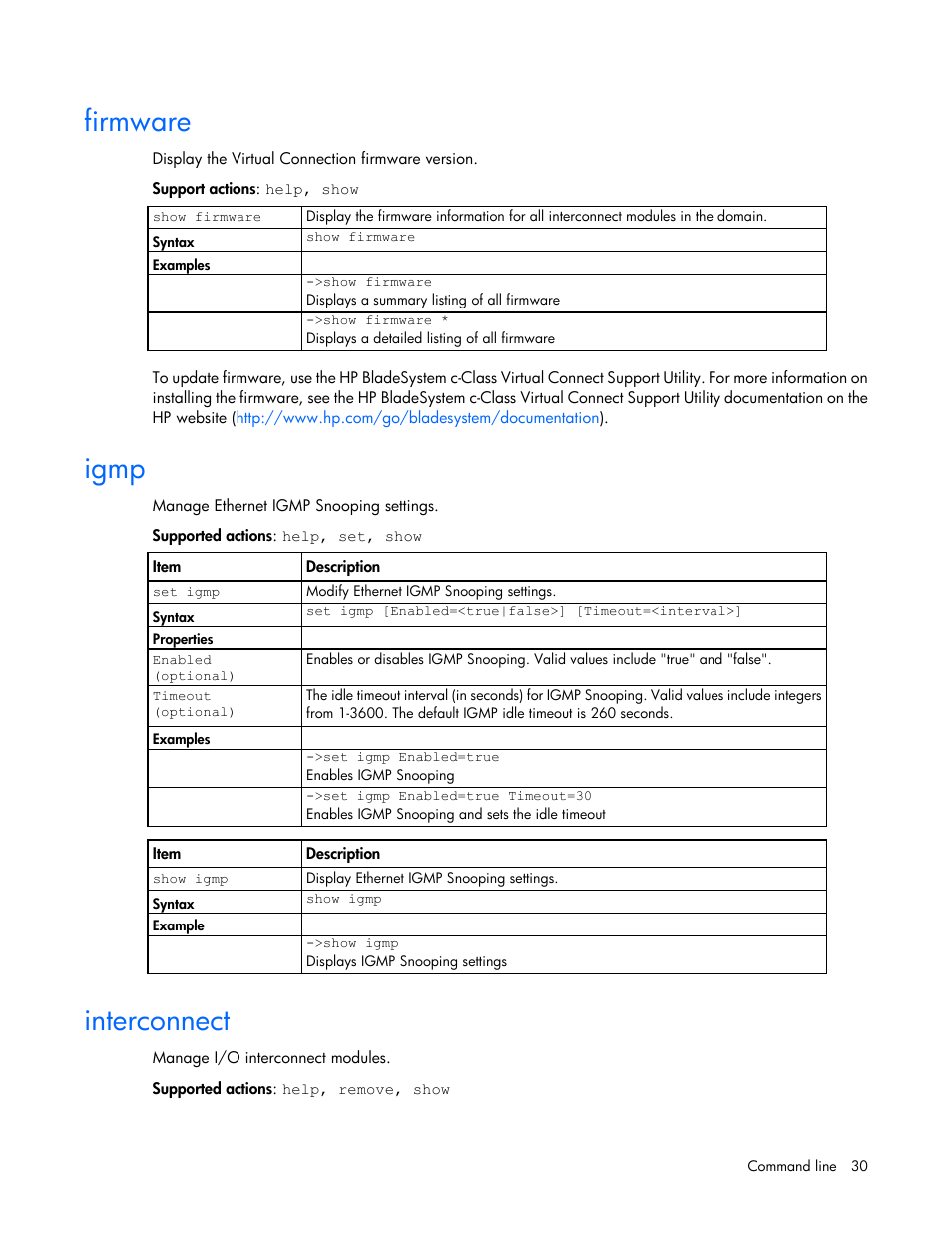 Firmware, Igmp, Interconnect | HP Virtual Connect Flex-10 10Gb Ethernet Module for c-Class BladeSystem User Manual | Page 30 / 106