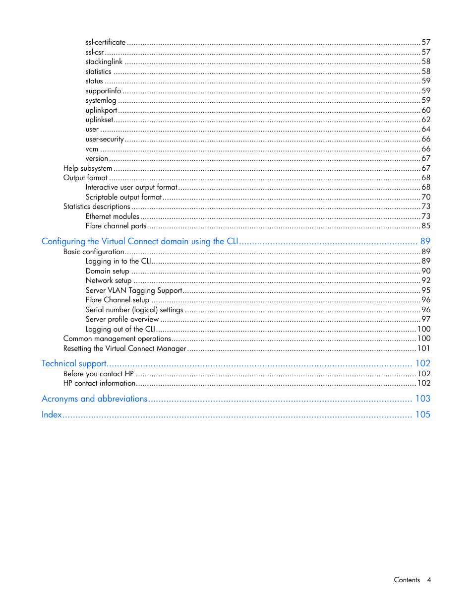 HP Virtual Connect Flex-10 10Gb Ethernet Module for c-Class BladeSystem User Manual | Page 4 / 106