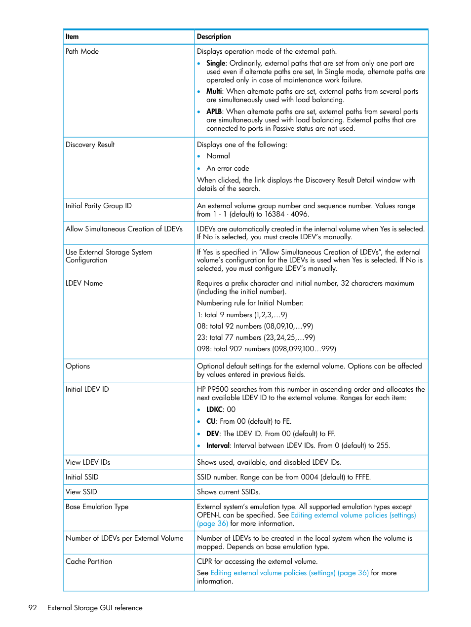HP XP P9500 Storage User Manual | Page 92 / 122
