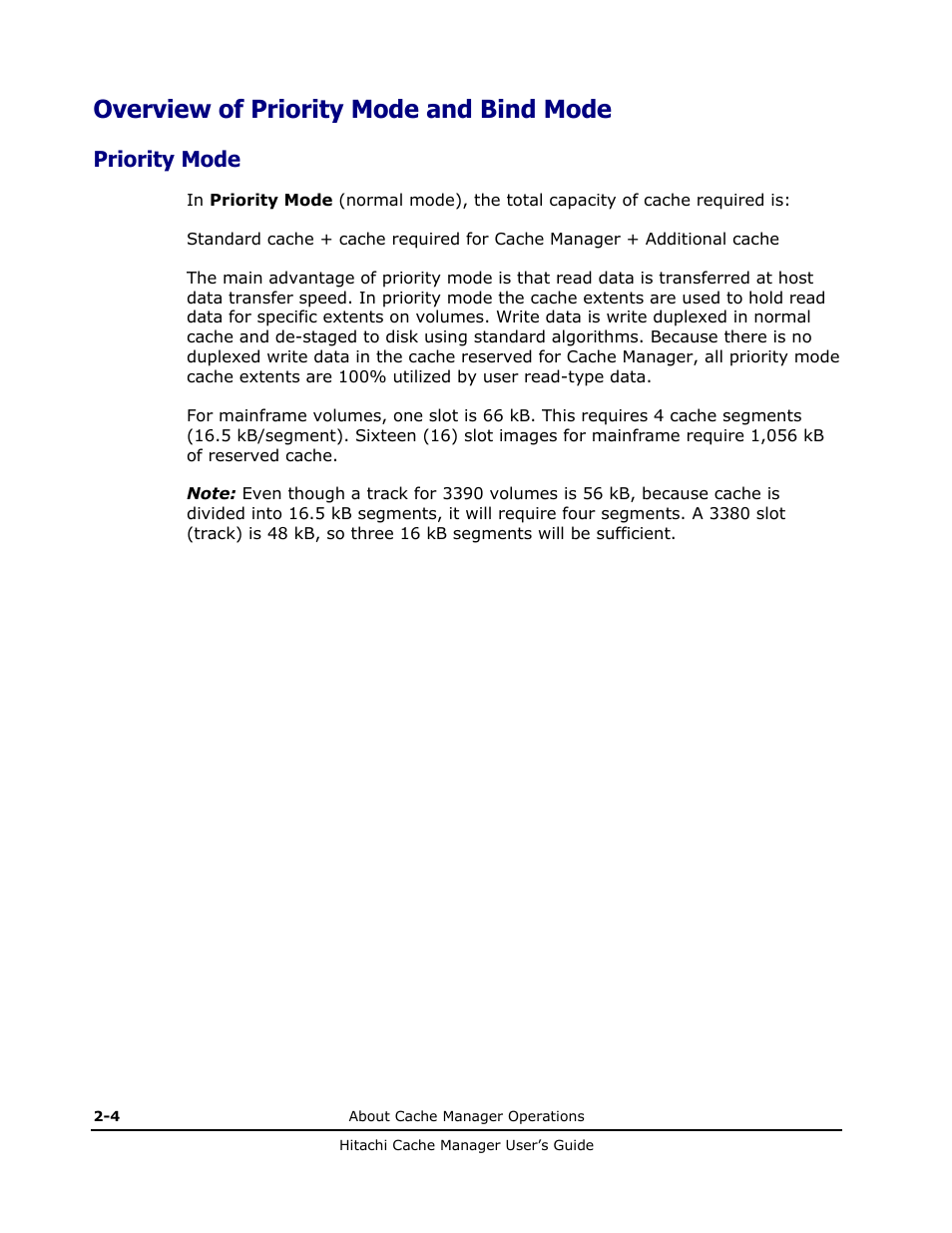Overview of priority mode and bind mode, Priority mode | HP XP Array Manager Software User Manual | Page 18 / 72