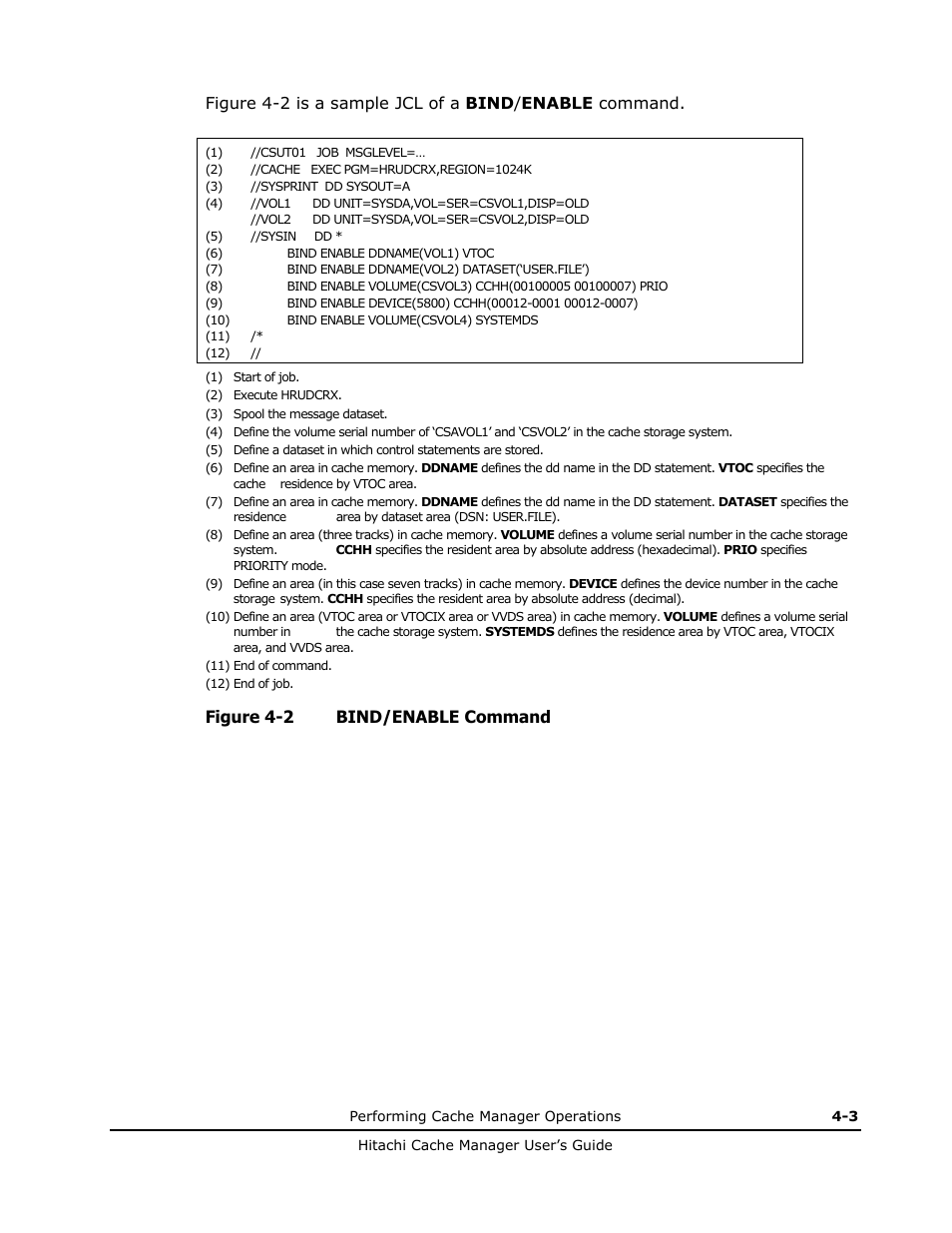 Figure 4-2 bind/enable command | HP XP Array Manager Software User Manual | Page 31 / 72