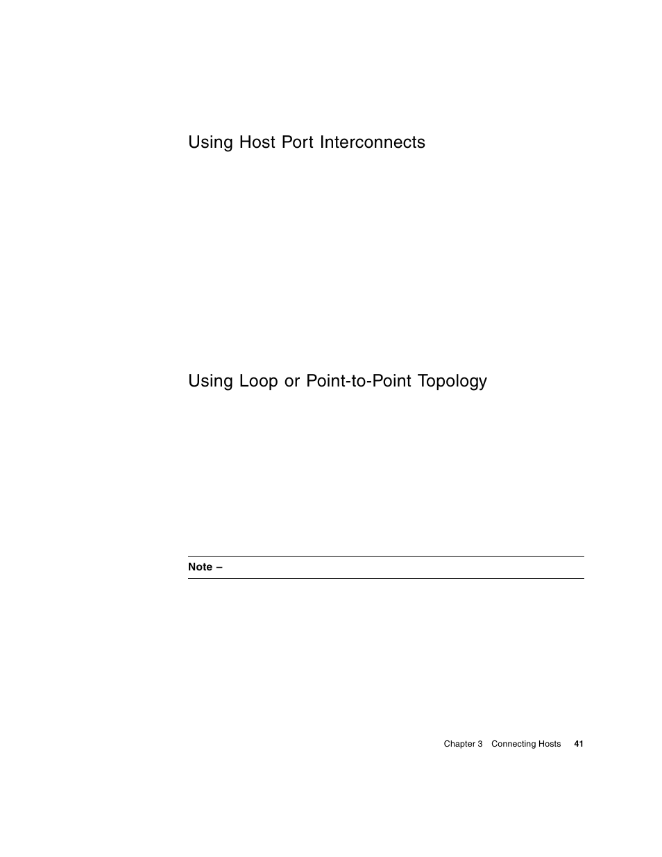 Using host port interconnects, Using loop or point-to-point topology | HP 2000fc Modular Smart Array User Manual | Page 41 / 88