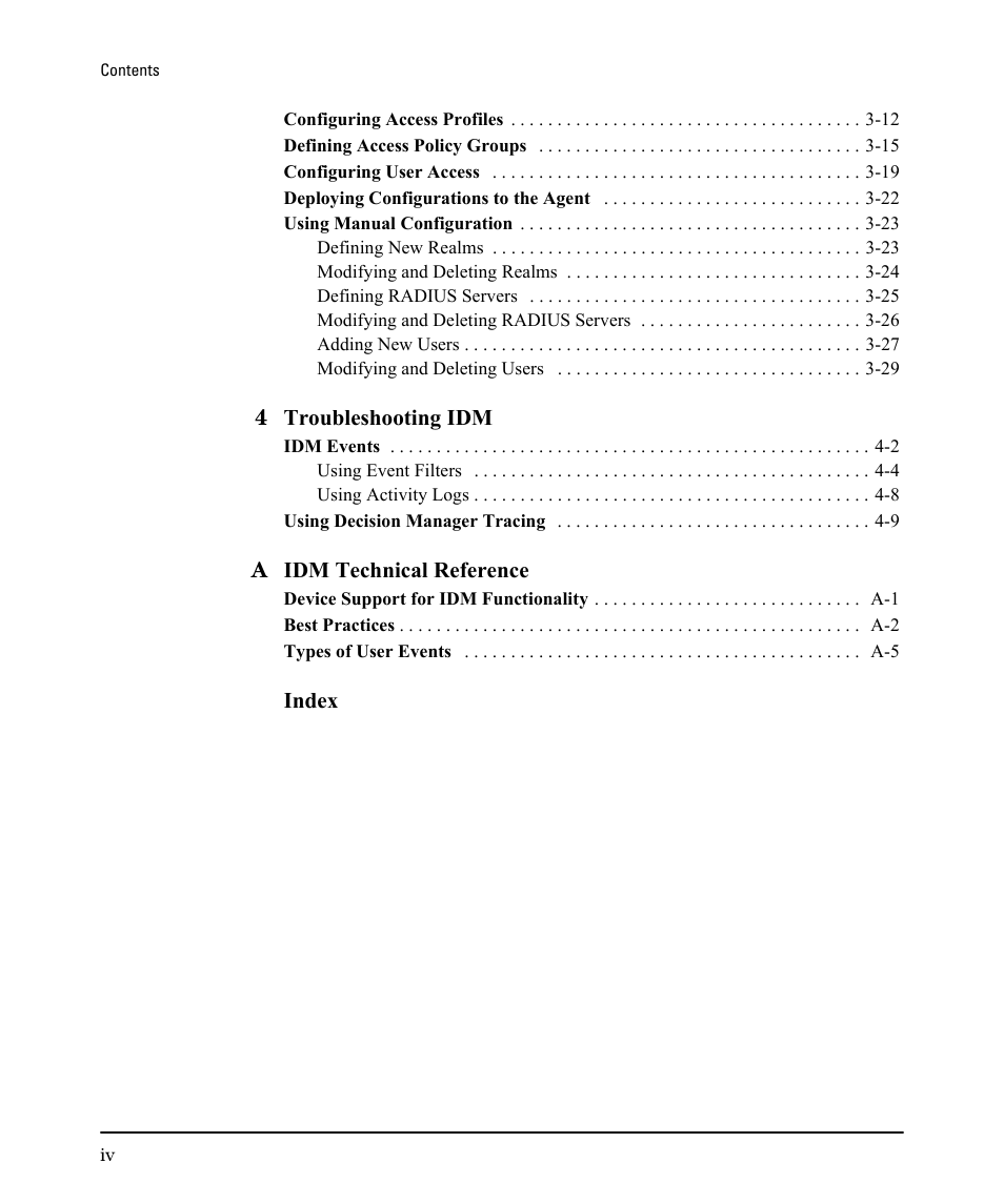 HP Identity Driven Manager Software Series User Manual | Page 6 / 88