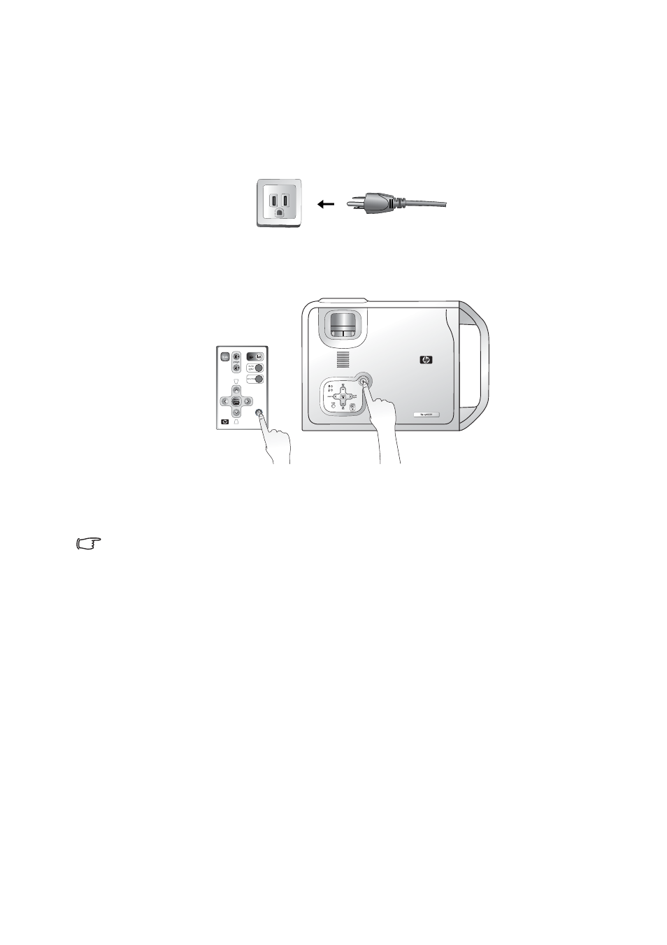 Operation, Startup | HP vp6210 Digital Projector User Manual | Page 20 / 41