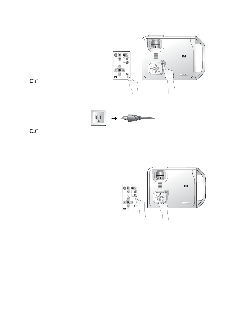 Shutdown, Source selection, Shutdown source selection | HP vp6210 Digital Projector User Manual | Page 21 / 41