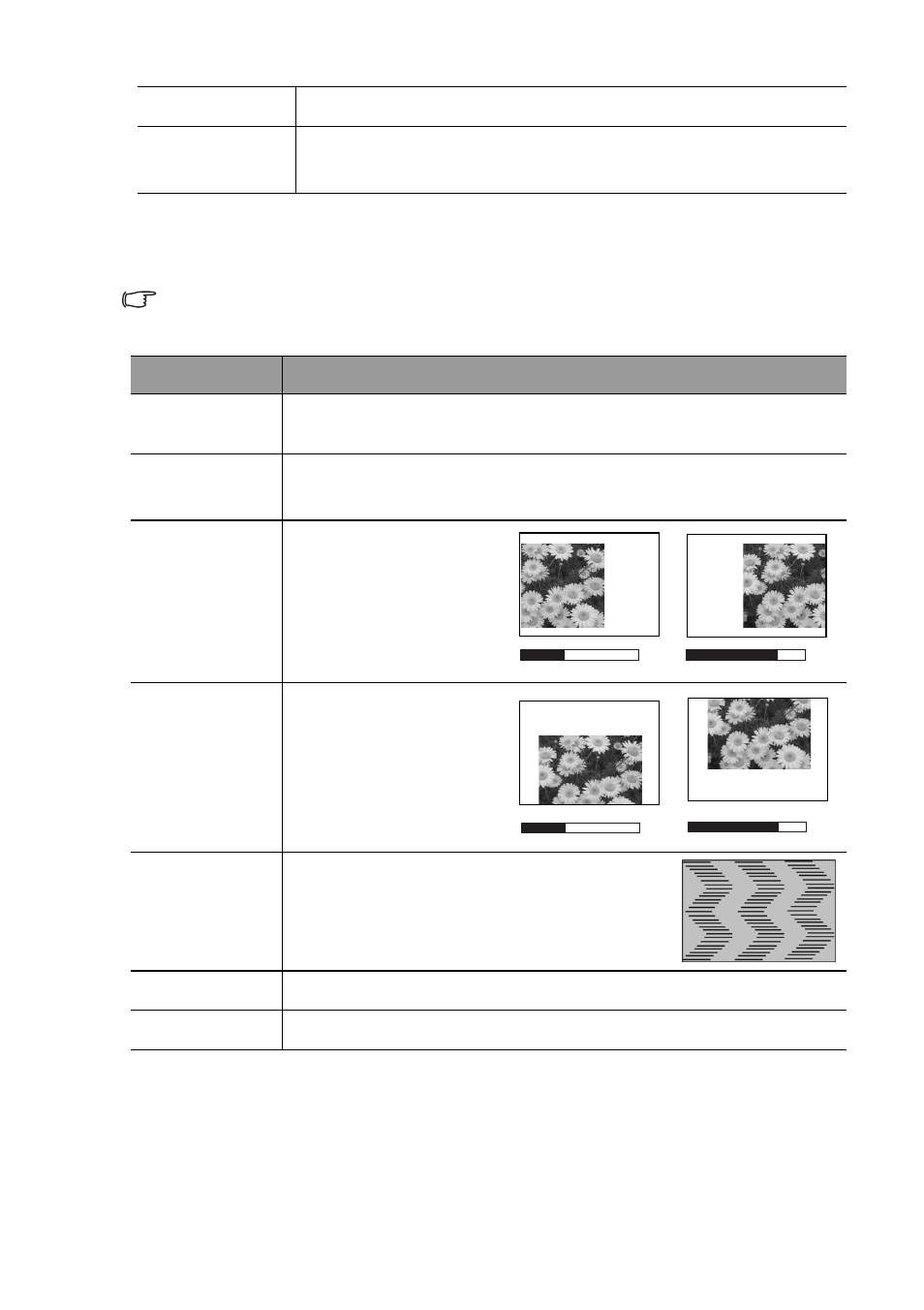 Advanced picture menu | HP vp6210 Digital Projector User Manual | Page 27 / 41