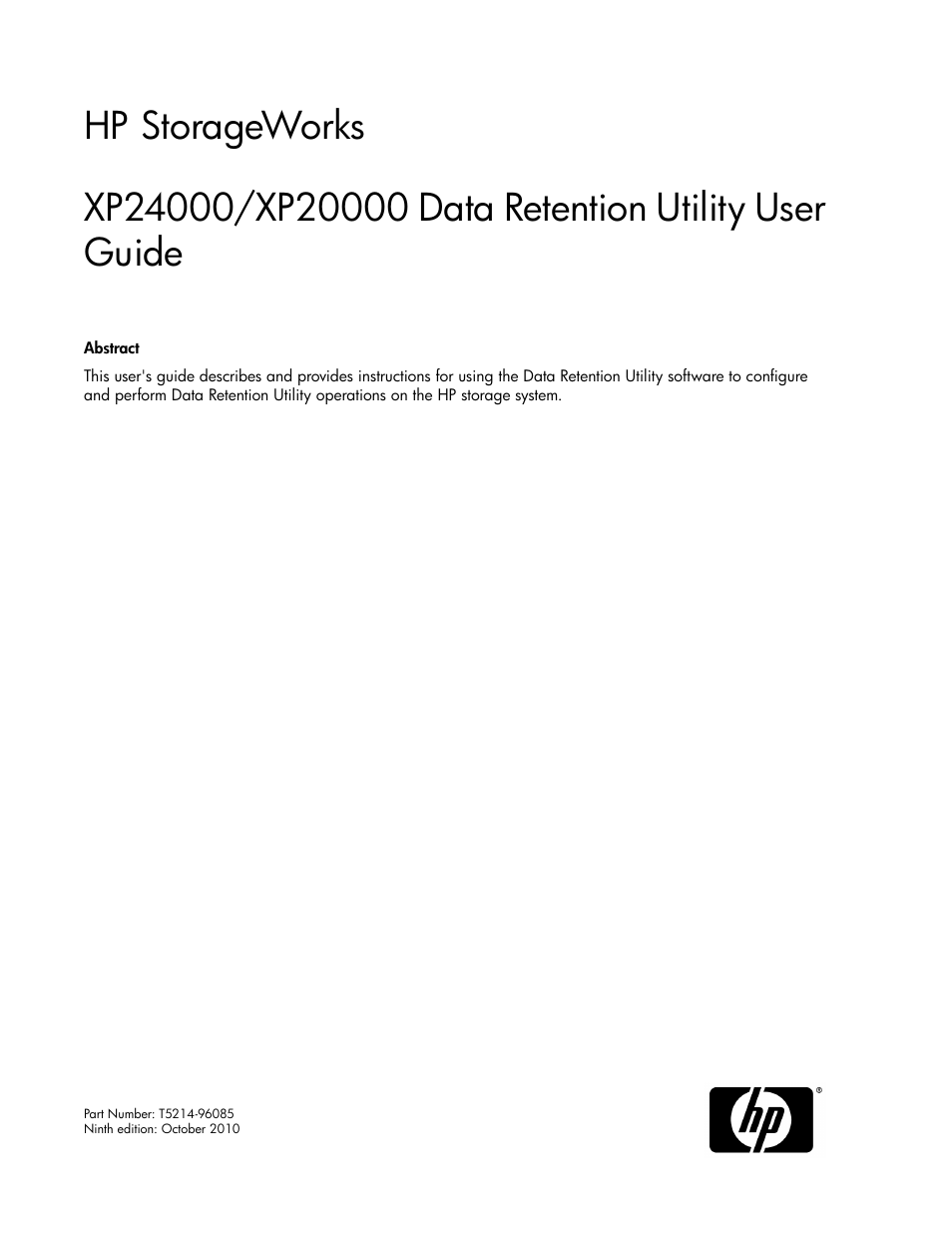 HP XP Array Manager Software User Manual | 38 pages