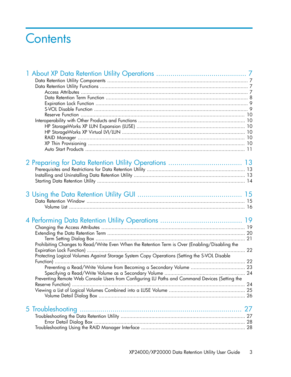 HP XP Array Manager Software User Manual | Page 3 / 38
