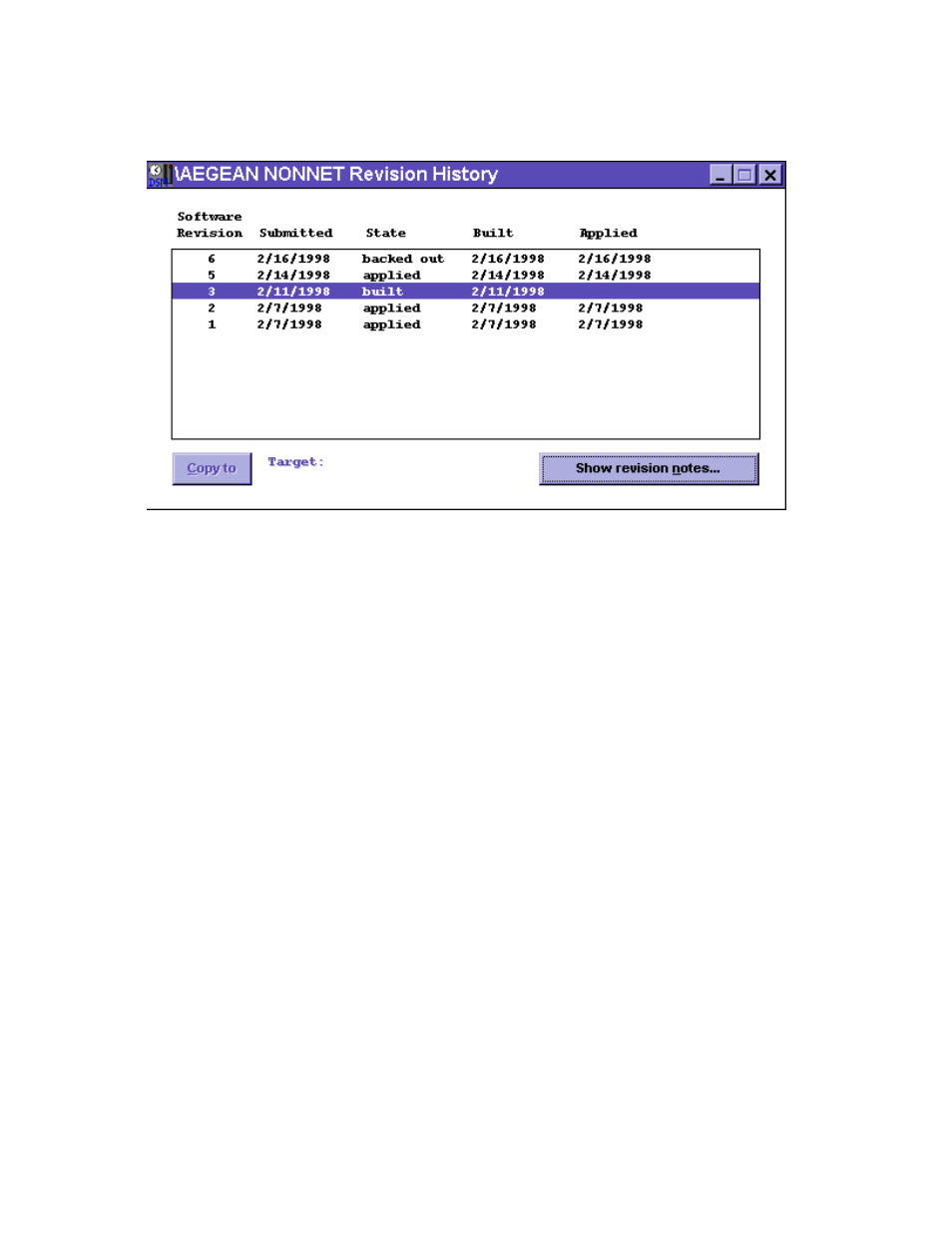 Revision history window | HP Integrity NonStop H-Series User Manual | Page 163 / 448