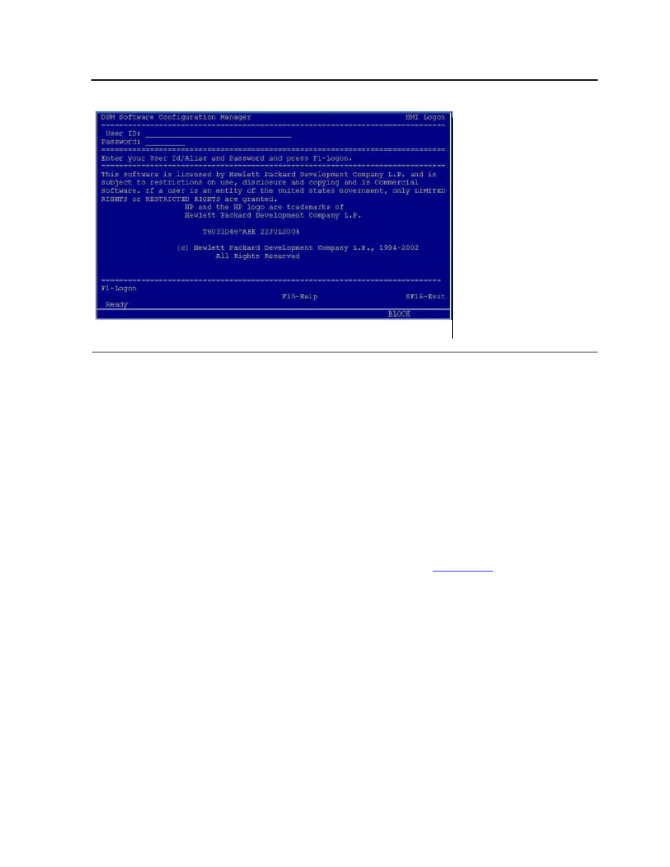 Figure 2-2, Maintenance interface logon screen, Nce interface logon screen. see | HP Integrity NonStop H-Series User Manual | Page 51 / 448