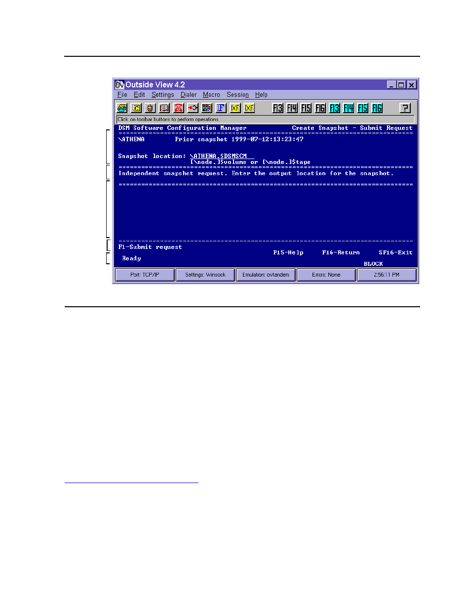 Figure 2-7, Zphiti screen example, Exiting the zphiti | HP Integrity NonStop H-Series User Manual | Page 57 / 448
