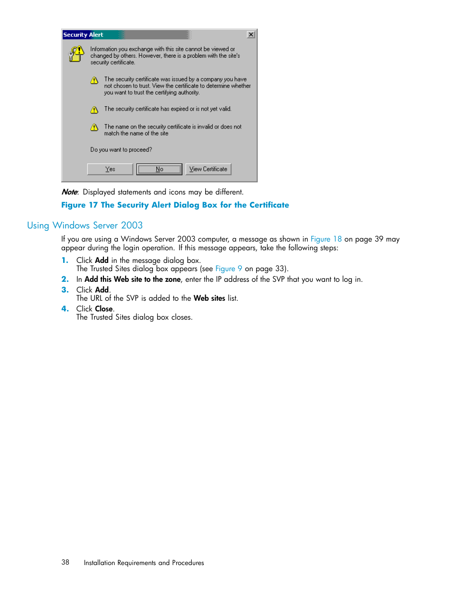 Using windows server 2003, Figure 17 | HP XP20000XP24000 Disk Array User Manual | Page 38 / 108