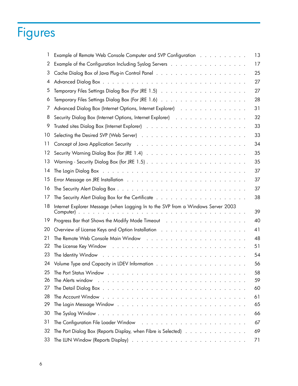 Figures | HP XP20000XP24000 Disk Array User Manual | Page 6 / 108