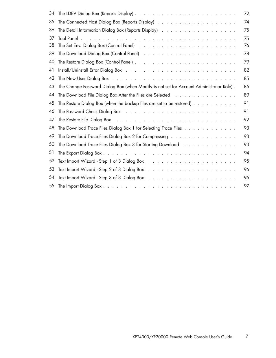 HP XP20000XP24000 Disk Array User Manual | Page 7 / 108