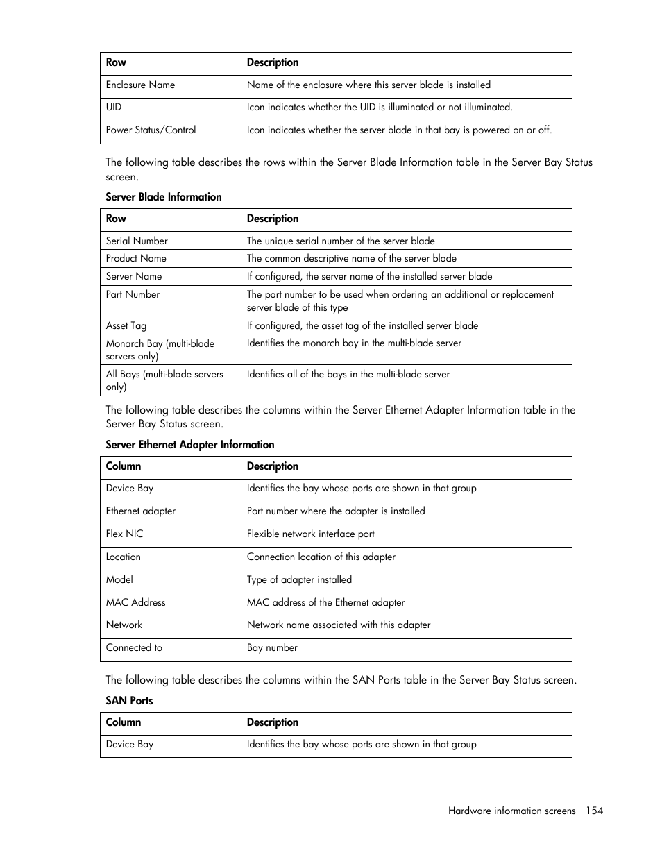 HP 1.10GB Virtual Connect Ethernet Module for c-Class BladeSystem User Manual | Page 154 / 162